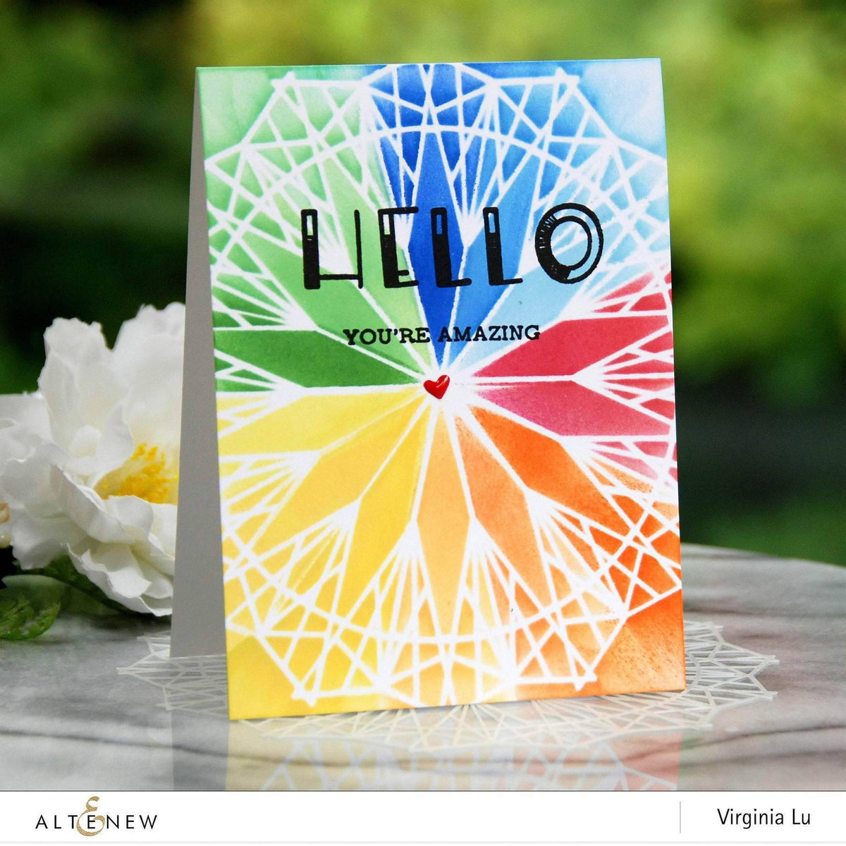 Altenew Creativity Kit Featurette Disguising the Edge of Patterned Paper Class