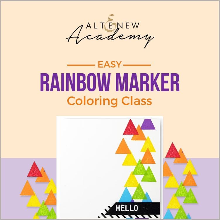 Altenew Creativity Kit Featurette Easy Rainbow Marker Coloring Class