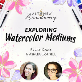 Altenew Class Exploring Watercolor Mediums Online Cardmaking Class