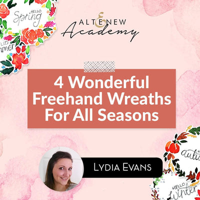 Altenew Class Four Wonderful Freehand Wreaths For All Seasons
