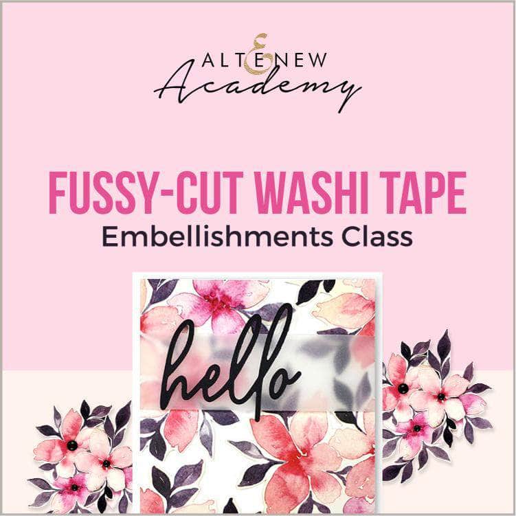 Altenew Creativity Kit Featurette Fussy-Cut Washi Tape Embellishments Class