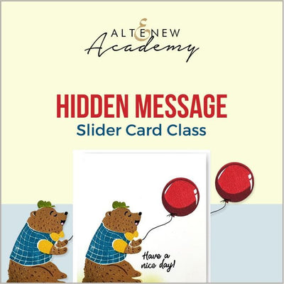 Altenew Creativity Kit Featurette Hidden Message Slider Card Class