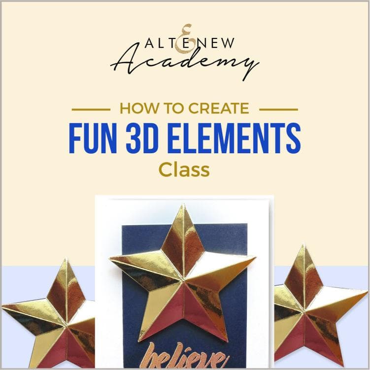 Altenew Creativity Kit Featurette How to Create Fun 3D Elements Class