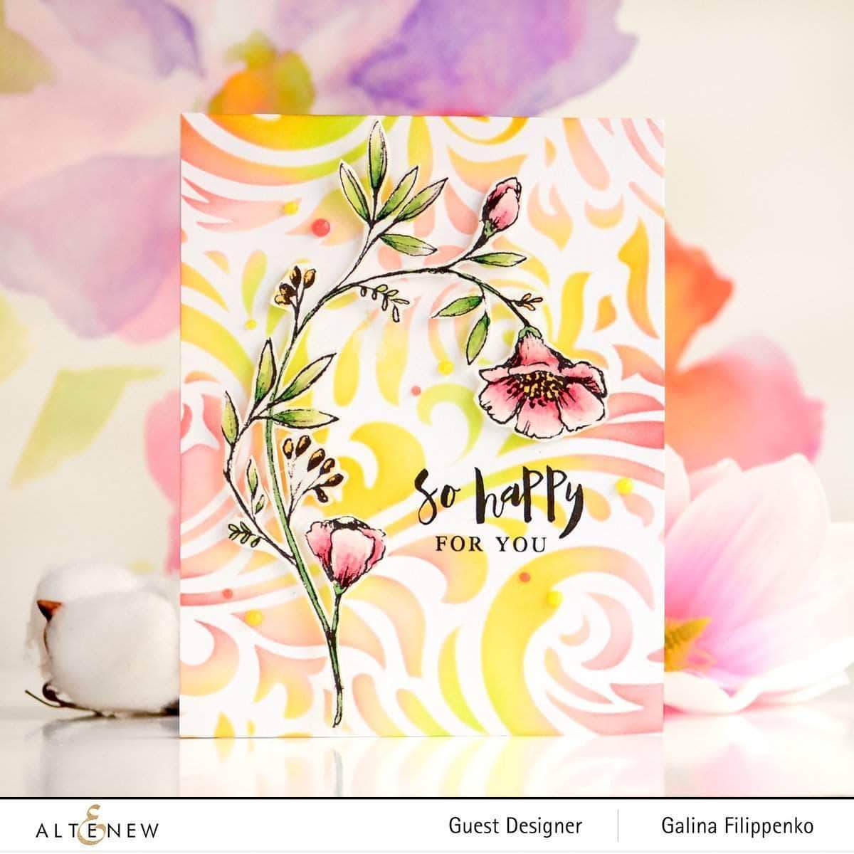On-demand Altenew class showing how to transform washi tape effects with creative techniques in paper crafting and card making.