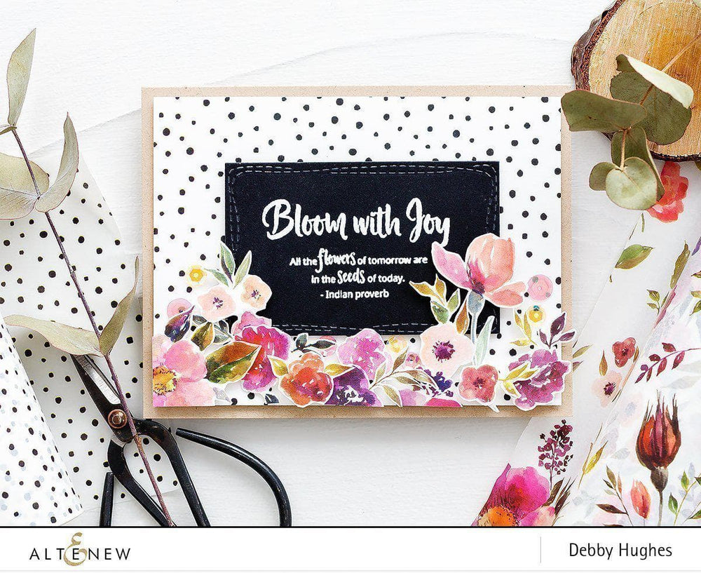 Altenew Creativity Kit Featurette How to Use a Large Sentiment as a Focus Class