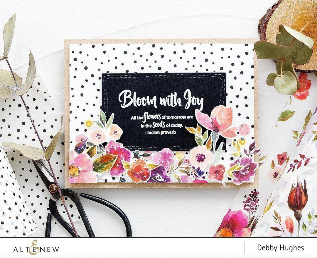 Altenew Creativity Kit Featurette How to Use a Large Sentiment as a Focus Class