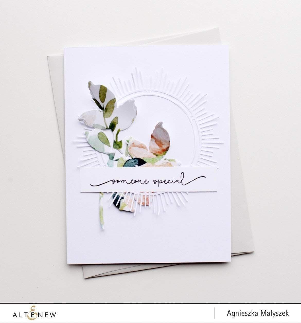 Altenew layering die-cut frames class showcasing various intricate frame designs for card making and paper crafting projects.