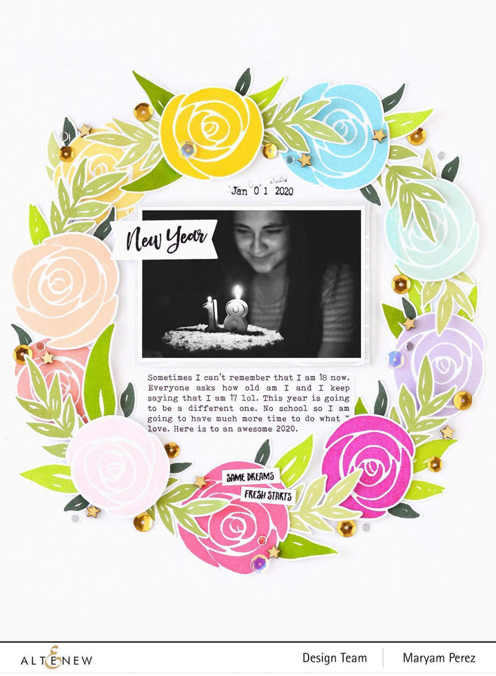 Altenew Creativity Kit Featurette Making Florals Pop Off a Dark Background Class