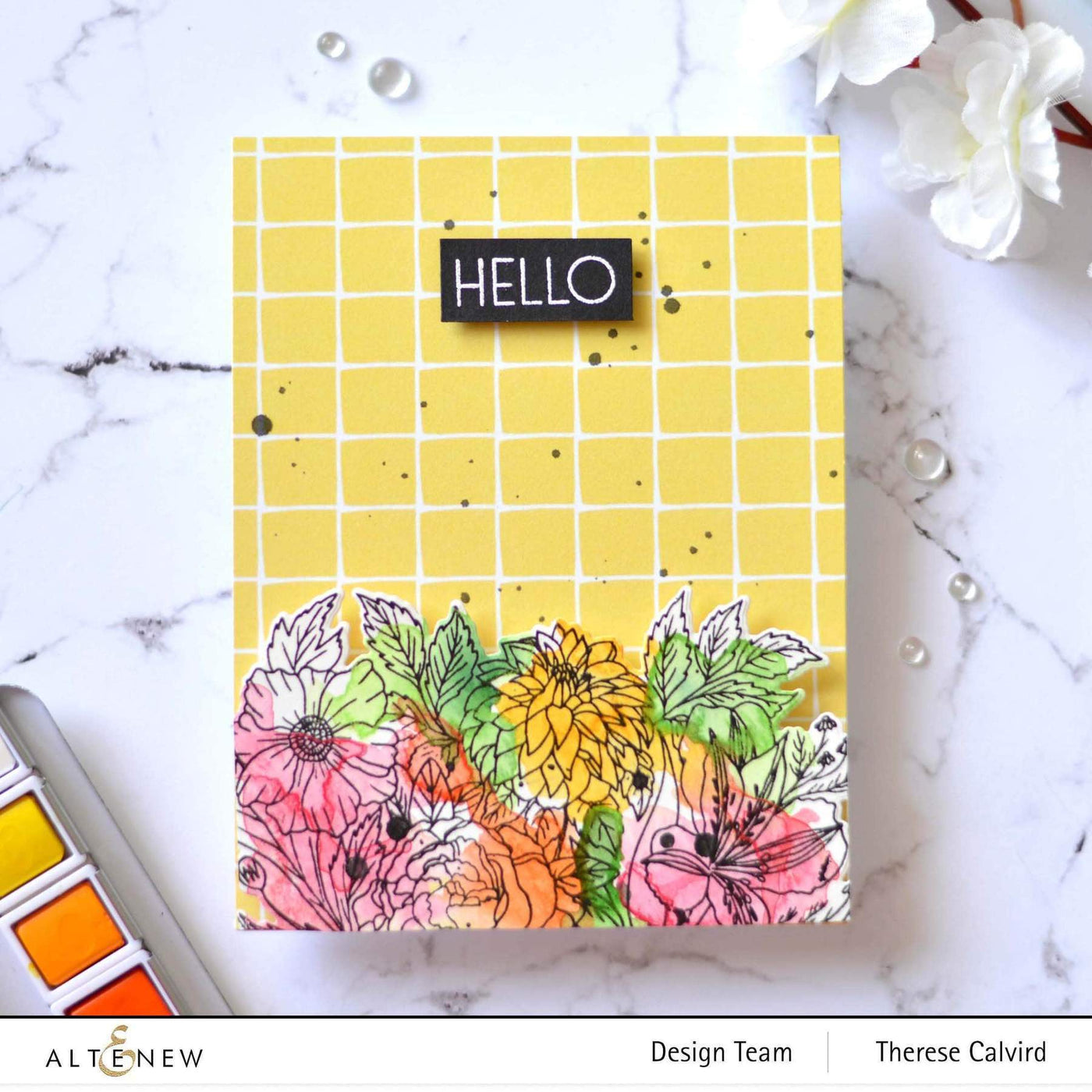 Altenew Creativity Kit Featurette Making Florals Pop Off a Dark Background Class