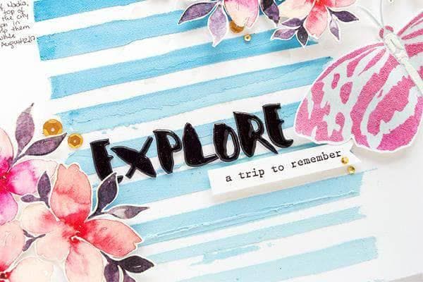 Altenew Class Mixed Media for Memory Keeping Online Cardmaking Class