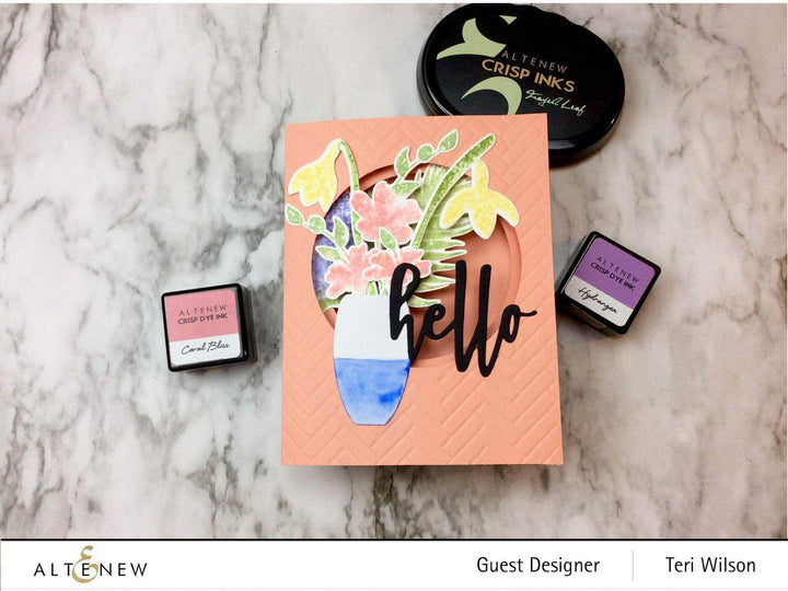 Altenew Creativity Kit Featurette Multi Heat Embossed Resist Background Class