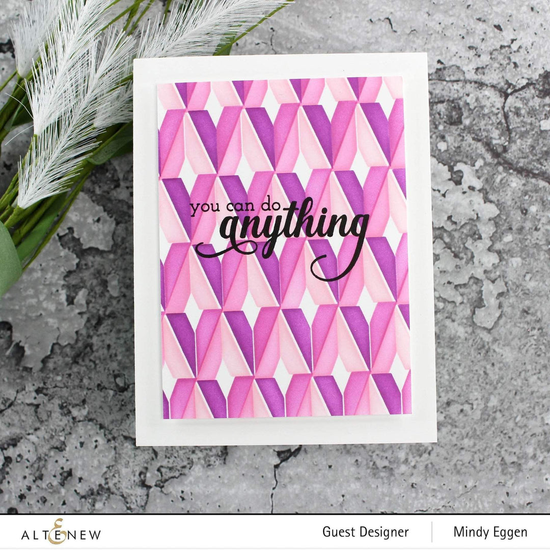 Altenew Creativity Kit Featurette Multi Heat Embossed Resist Background Class