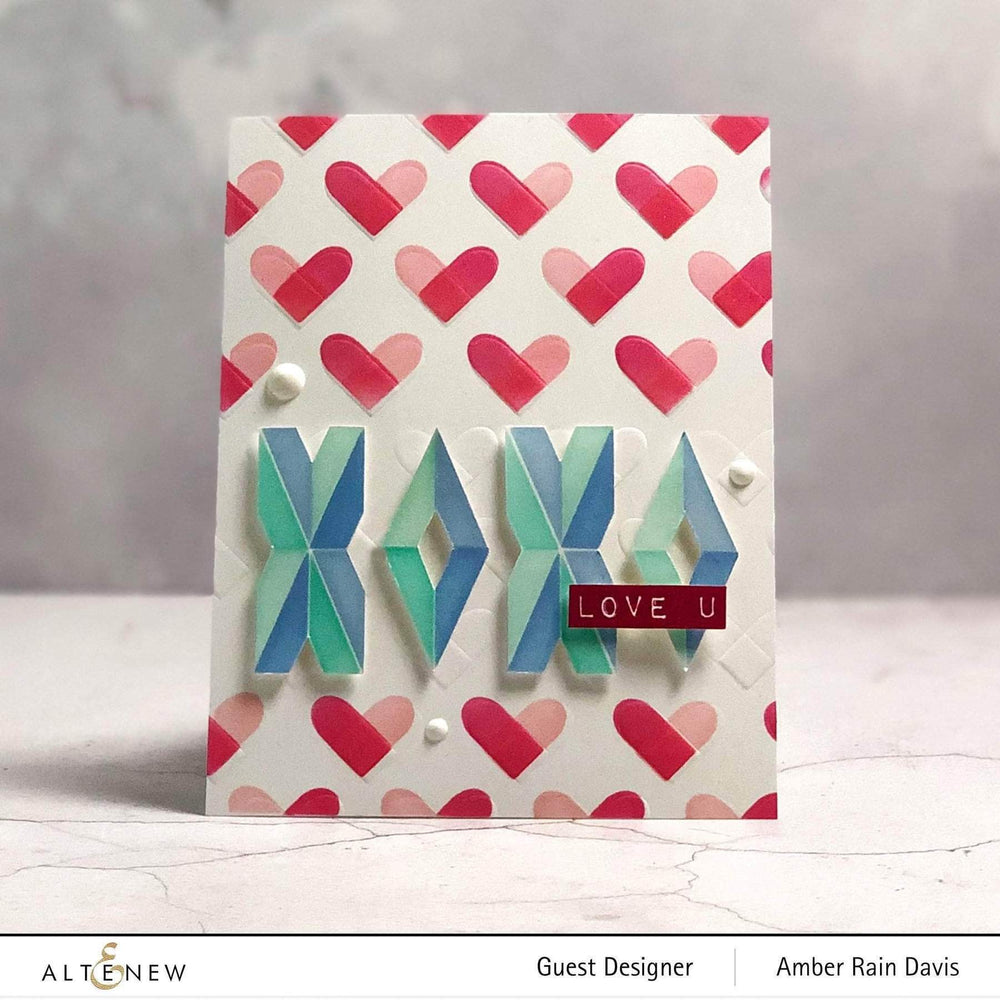 Altenew Creativity Kit Featurette Multi Heat Embossed Resist Background Class