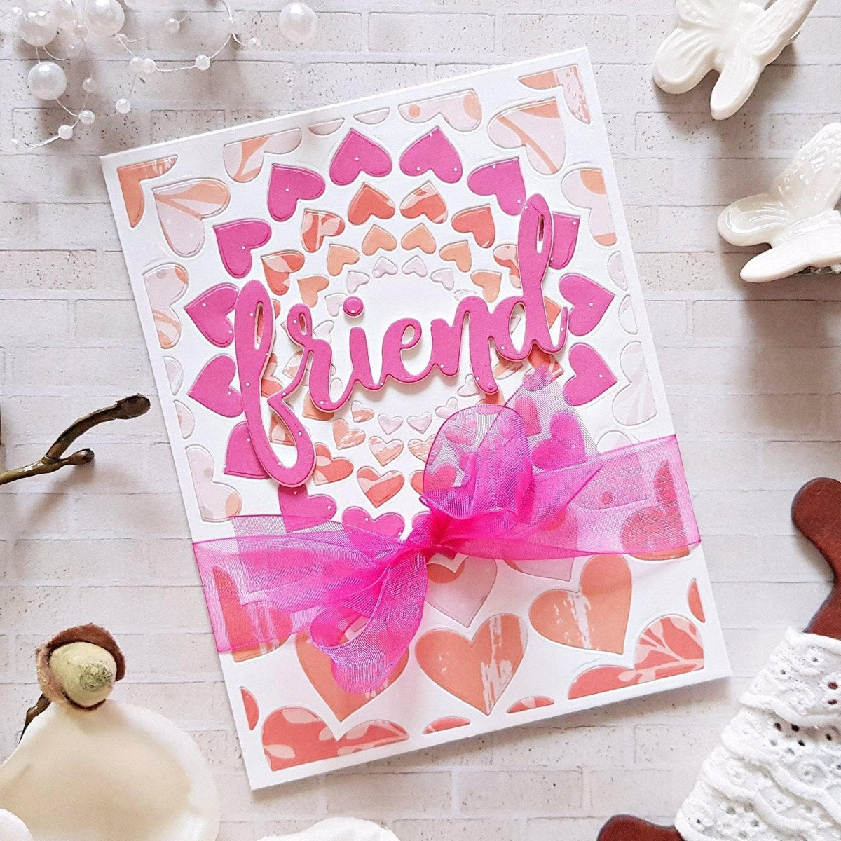 On-demand Altenew class showing multi-layered frame background techniques for card making and mixed media projects.