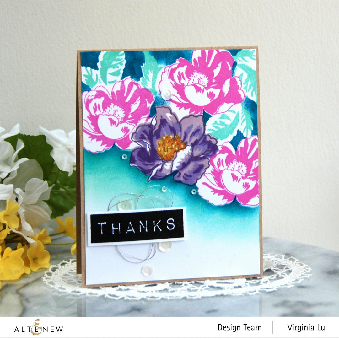 Altenew Creativity Kit Featurette Multi-Masking On A One Layer Card Class