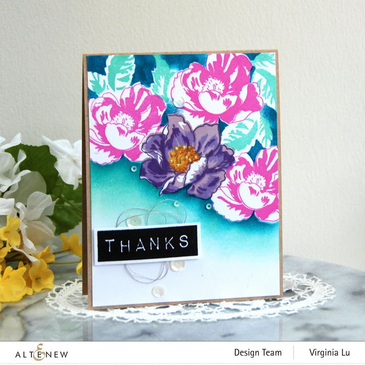 Altenew Creativity Kit Featurette Multi-Masking On A One Layer Card Class