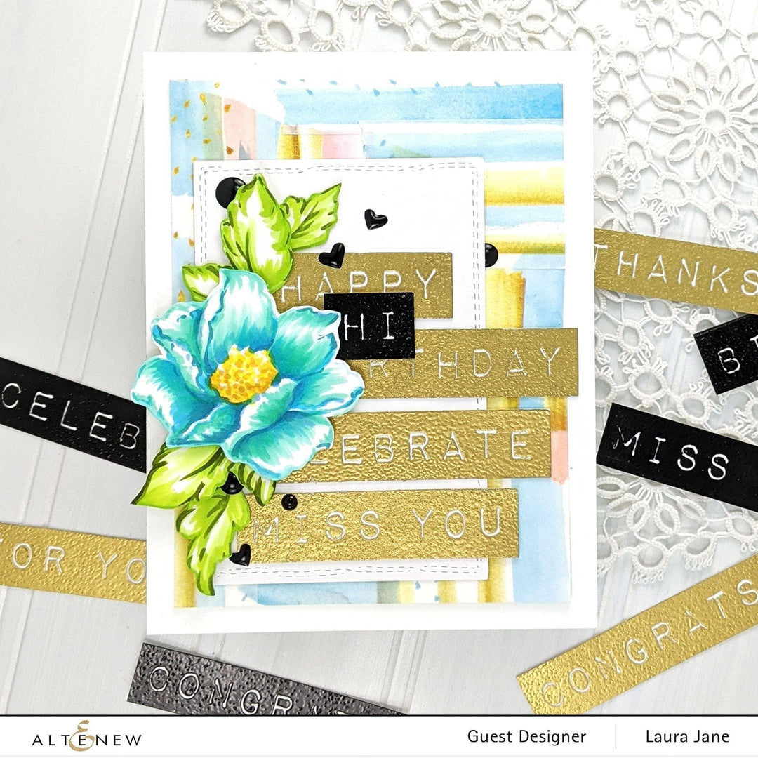 Altenew Creativity Kit Featurette Multi-Masking On A One Layer Card Class