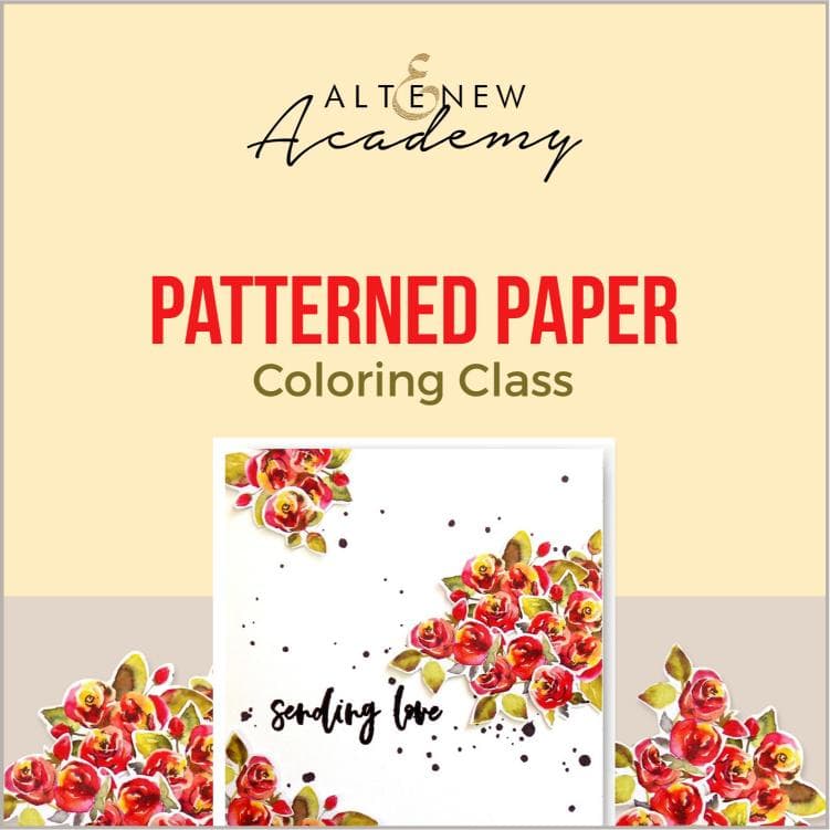 Altenew Creativity Kit Featurette Patterned Paper Coloring Class