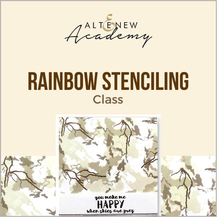 Altenew Creativity Kit Featurette Rainbow Stenciling Class