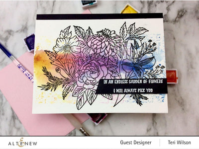 Altenew Creativity Kit Featurette Rainbow Watercolor Background Class
