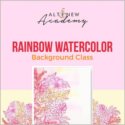 Altenew Creativity Kit Featurette Rainbow Watercolor Background Class
