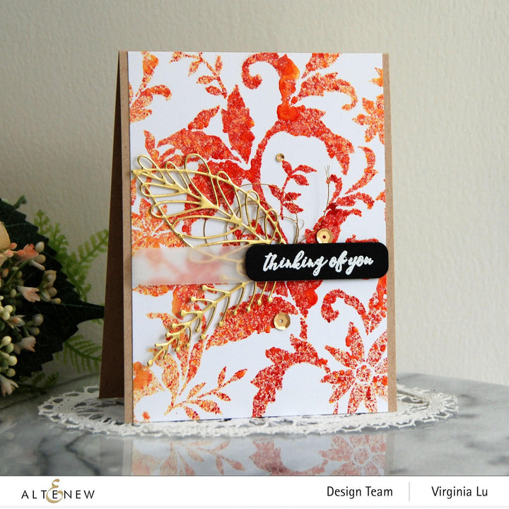 Altenew Class Reverse Stenciling With Watercolor Class