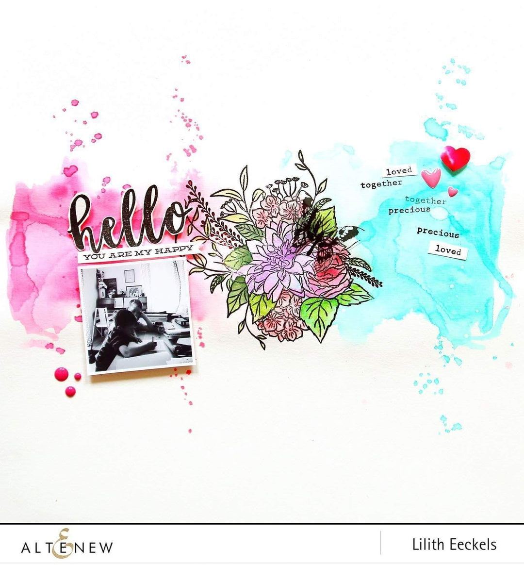 Altenew Creativity Kit Featurette Soft Watercolor Embossed Looks Class