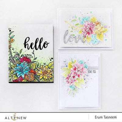 Altenew Creativity Kit Featurette Soft Watercolor Embossed Looks Class