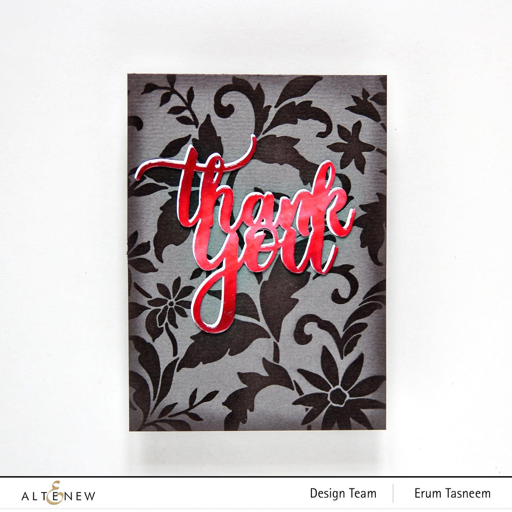 Altenew Class Spritzed Faux Watercoloring With Stamps Cardmaking Class