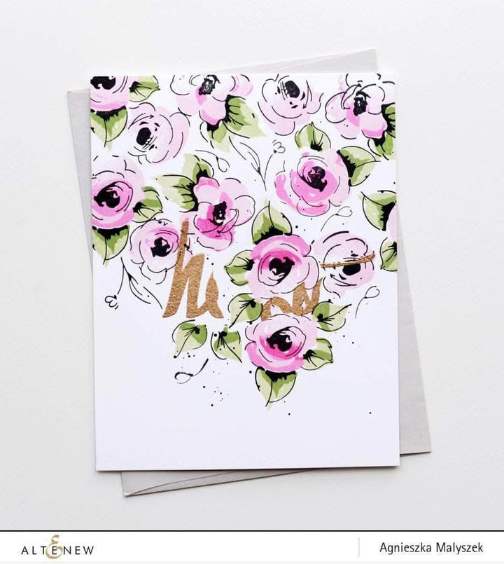 Altenew Creativity Kit Featurette Spritzed Watercolor Florals Class