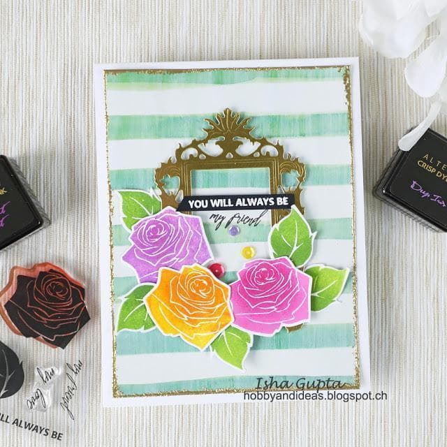 Altenew Creativity Kit Featurette Stamped Sentiment Backgrounds Class