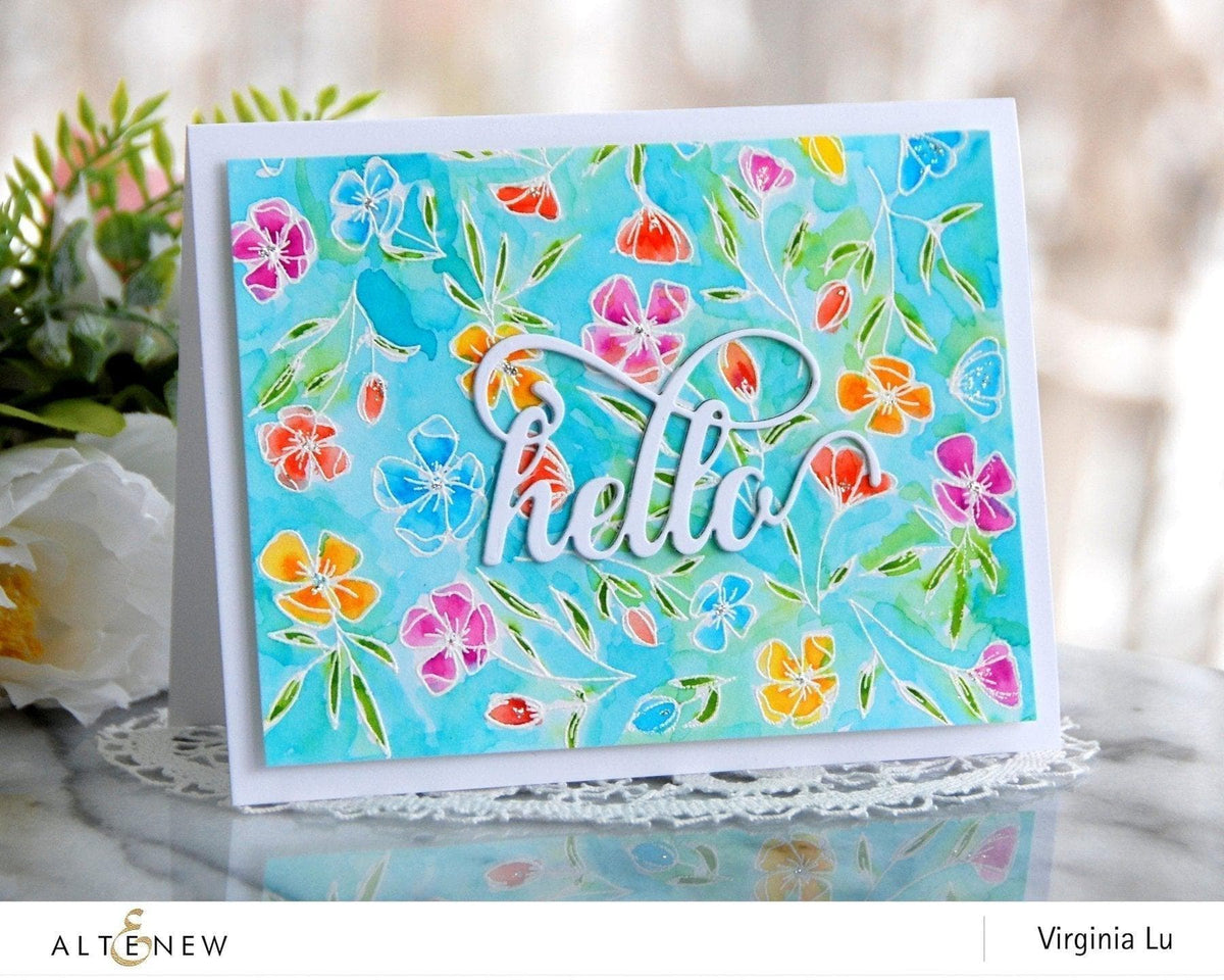 Altenew Creativity Kit Featurette Stamped Sentiment Backgrounds Class