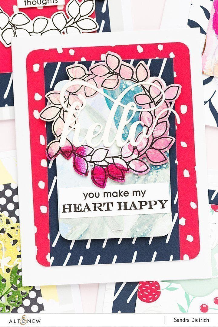 Altenew Creativity Kit Featurette Stamped Sentiment Backgrounds Class