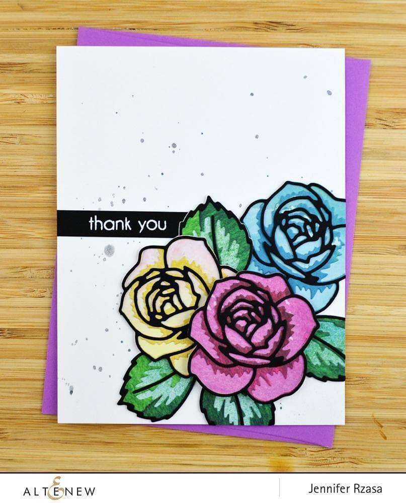 Altenew Creativity Kit Featurette Stamped Sentiment Backgrounds Class