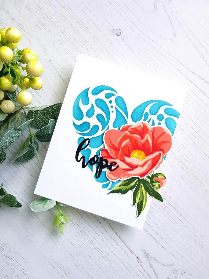 Altenew Creativity Kit Featurette Stamping Over a Stenciled Design Class