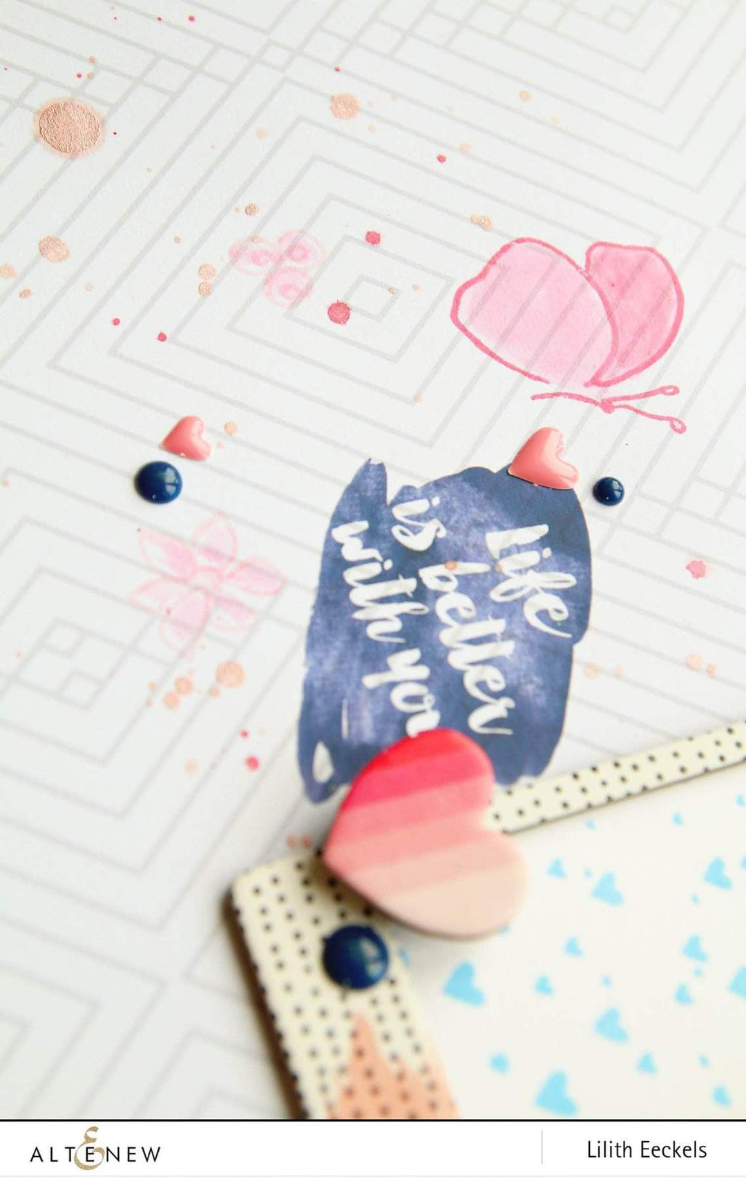 Altenew Creativity Kit Featurette Stamping Through Negative Die-Cuts Class