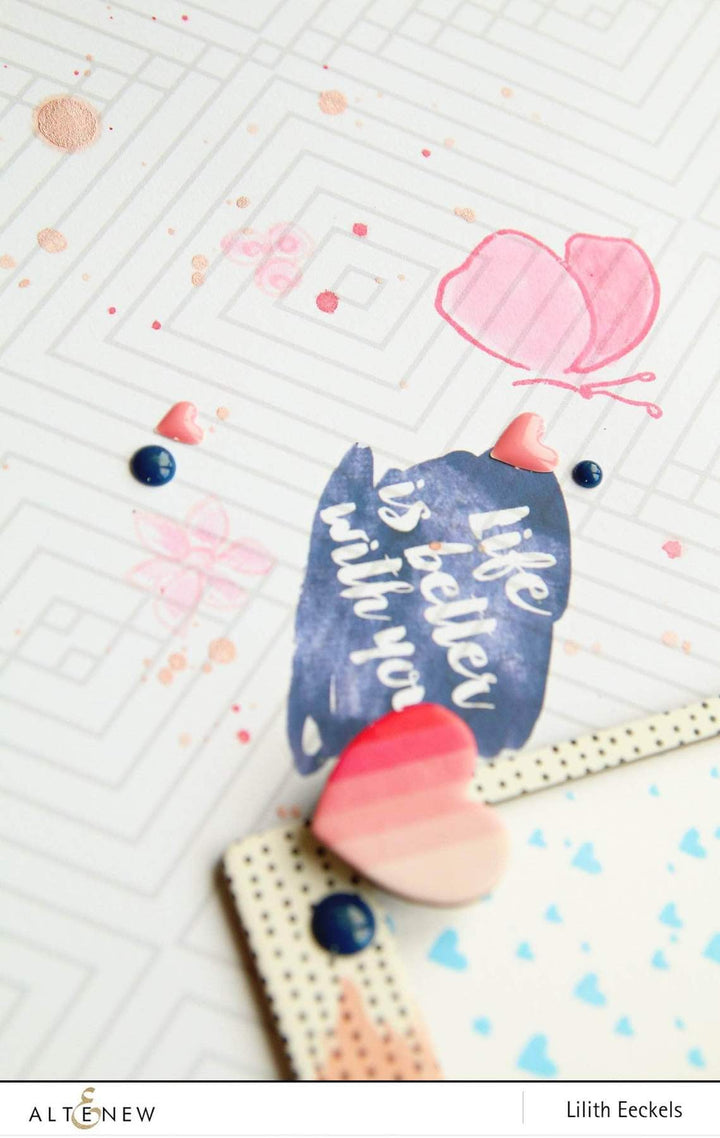 Altenew Creativity Kit Featurette Stamping Through Negative Die-Cuts Class