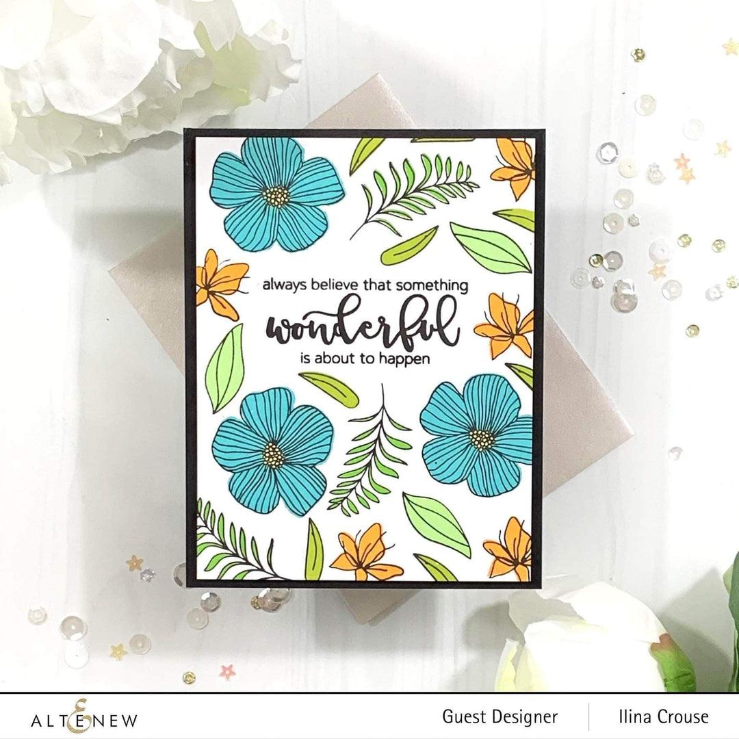 Altenew Creativity Kit Featurette Using Mask Stencils Class