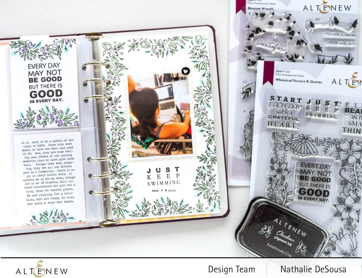 Altenew Creativity Kit Featurette Using Parts of a Stamped Image Class