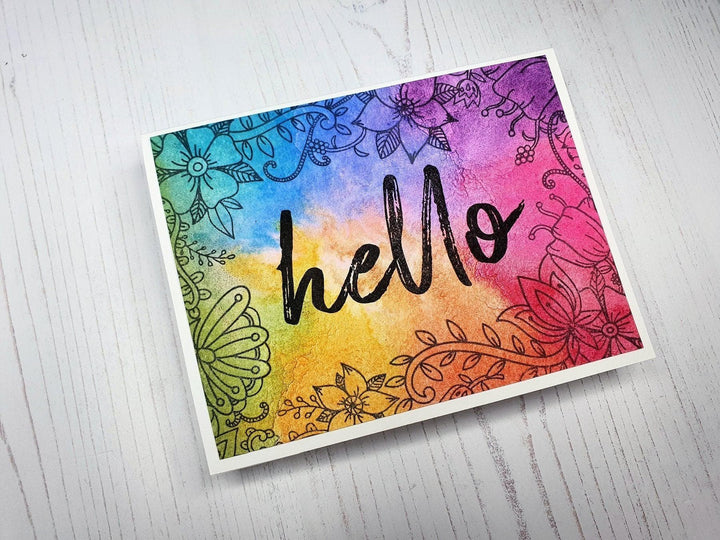 Altenew Creativity Kit Featurette Using Parts of a Stamped Image Class