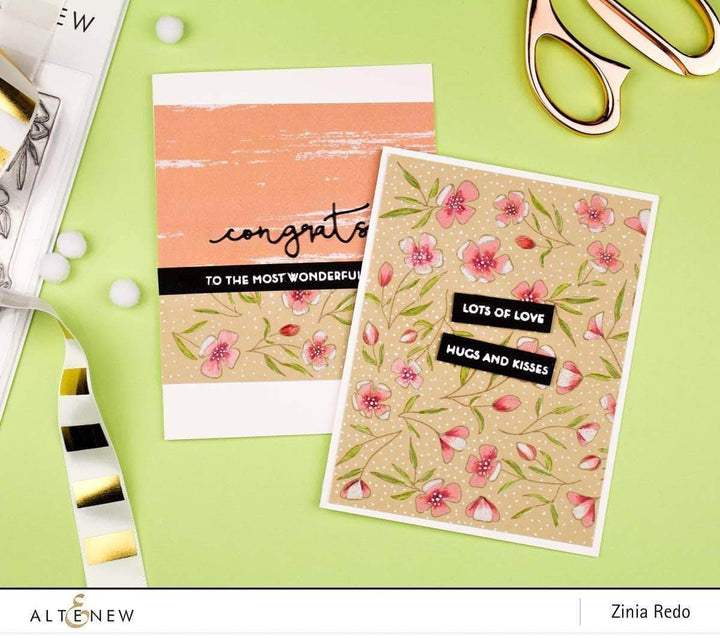 Altenew Creativity Kit Featurette Using Parts of Cover Dies Class