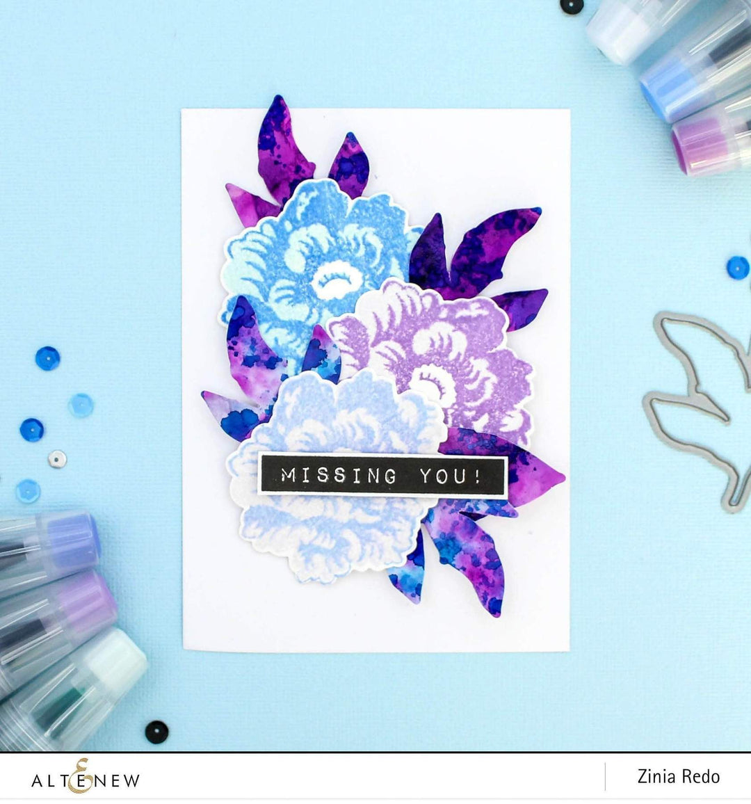 Altenew Creativity Kit Featurette Watercolor Look Using Artist Markers Class