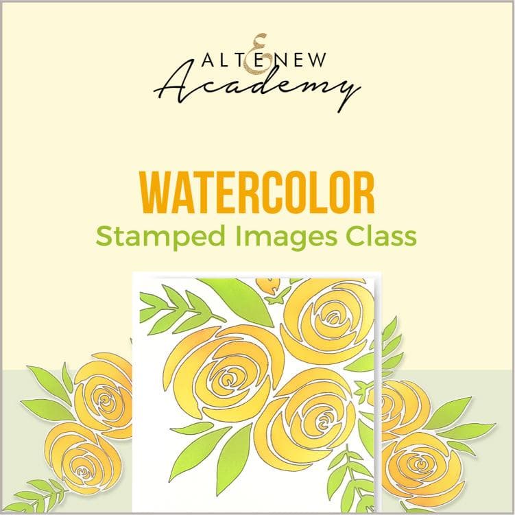 Altenew Creativity Kit Featurette Watercolor Stamped Images Class