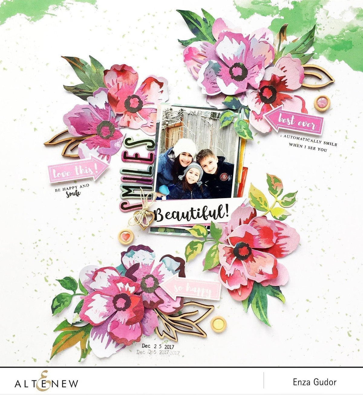 Altenew Creativity Kit Featurette Watercolor to Color Die-Cut Elements Class