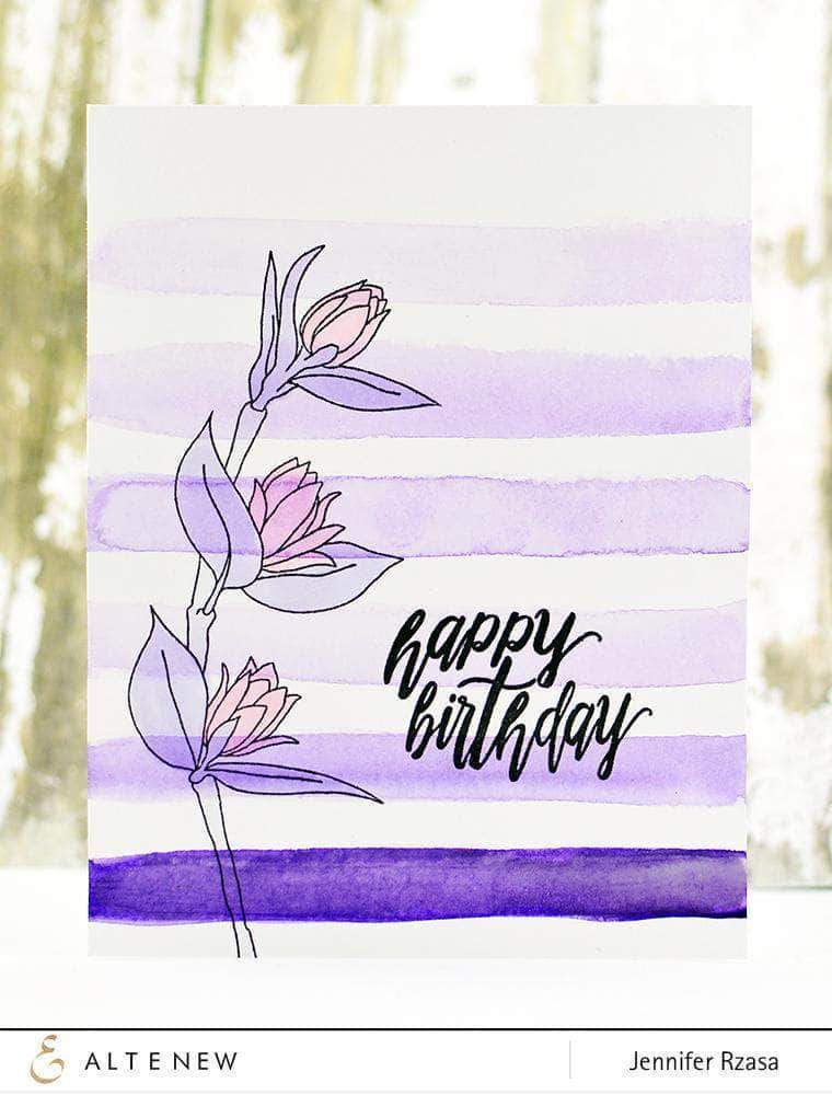 Altenew Creativity Kit Featurette Watercolored Backgrounds Class