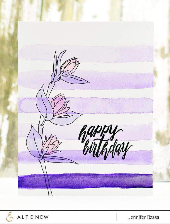 Altenew Creativity Kit Featurette Watercolored Backgrounds Class