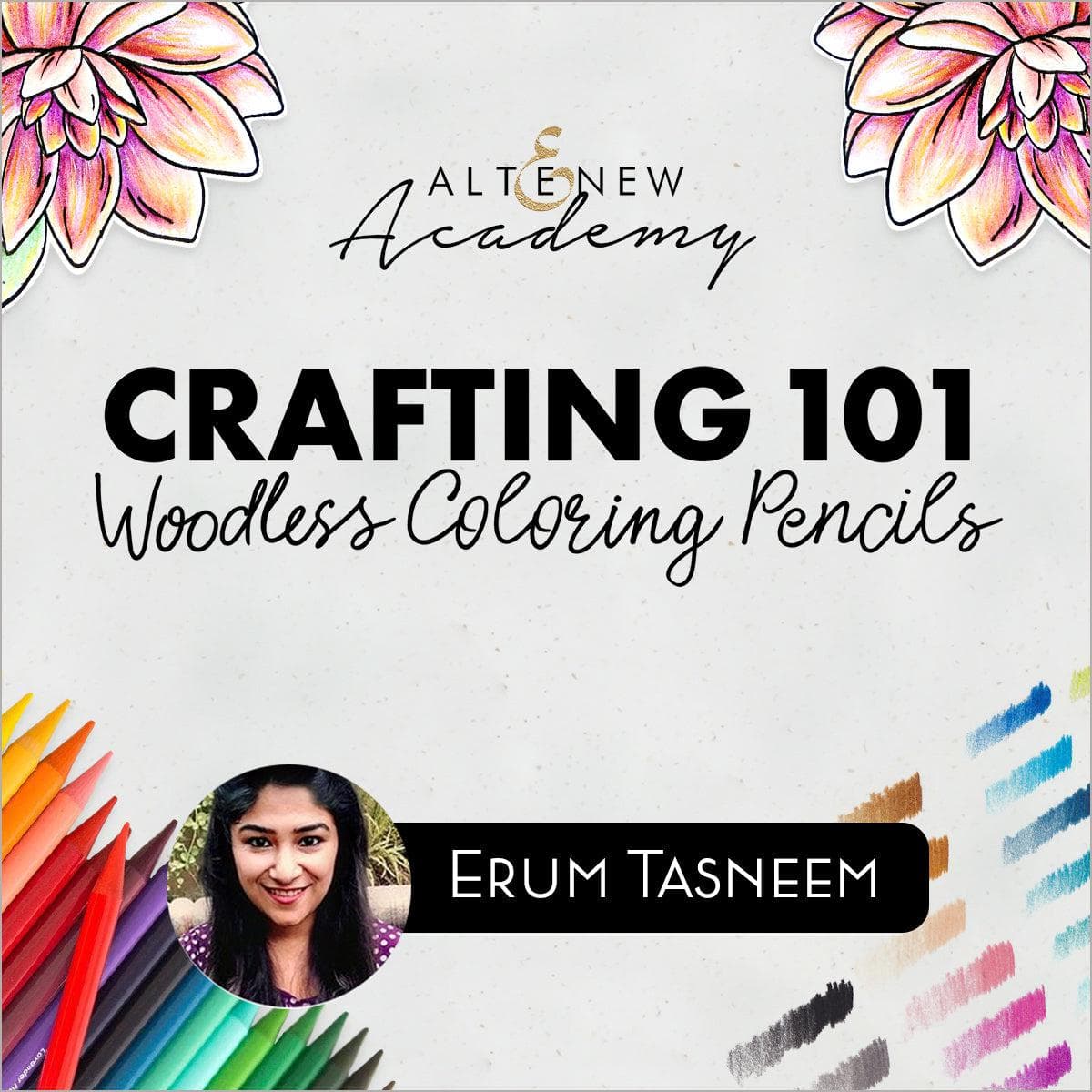 Altenew Class Woodless Coloring Pencils 101