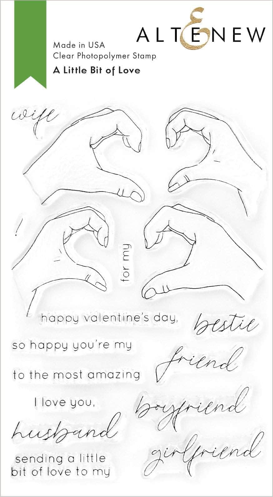 Photocentric Clear Stamps A Little Bit of Love Stamp Set
