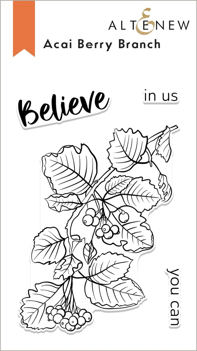 Photocentric Clear Stamps Acai Berry Branch Stamp Set