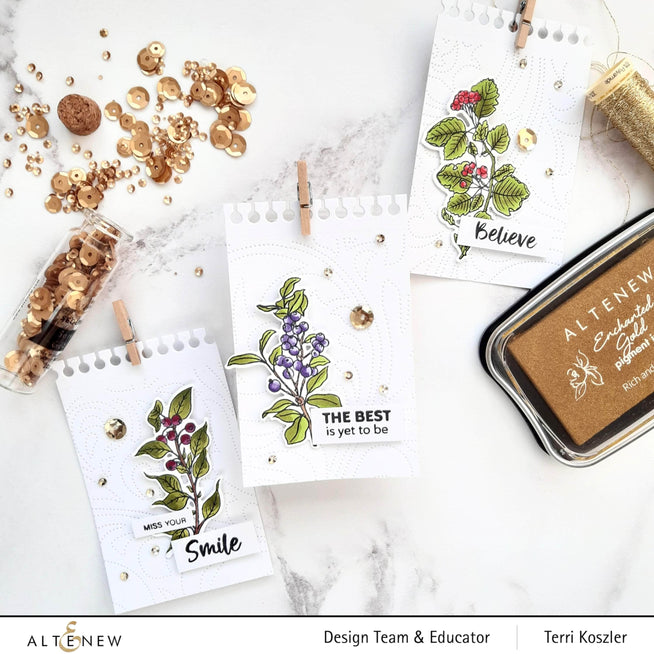 Photocentric Clear Stamps Acai Berry Branch Stamp Set